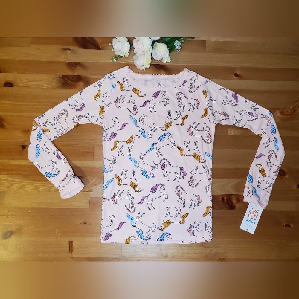 Carter's Just One You -Girls  Horse 100% Cotton T-Shirt Pullover Pajama